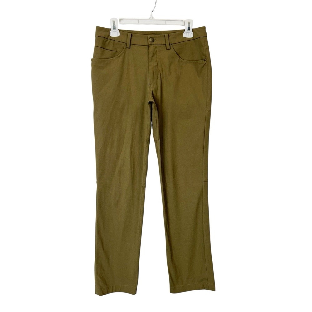 Lululemon ABC Pants Men's Size 30 Olive Green Tan Short